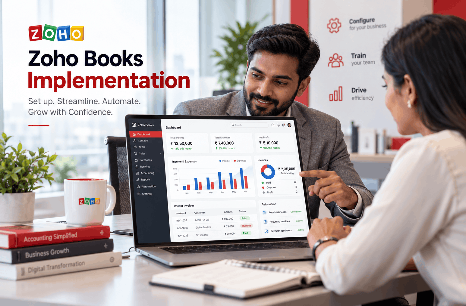 Home zoho books implementation